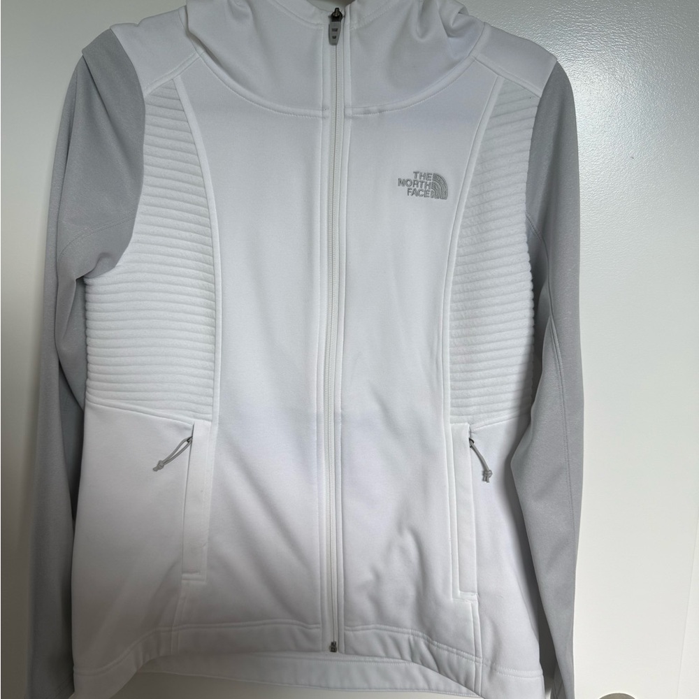 The North Face Women's Light Jacket in White and Gray